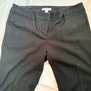 NY&Co Stretch Dress Pants – Petite 4 – Black with Fine Pinstripes